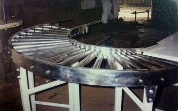 Belt Conveyor With 90 Degree Roller Conveyor